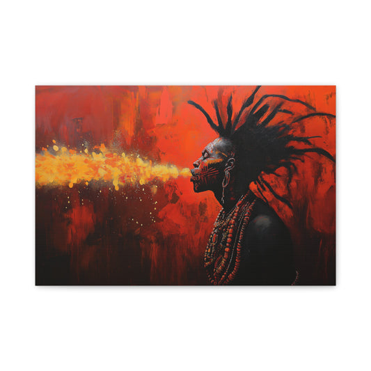 Whispers of the Ancestors,  Modern Art, Wall Art, Poster, Matte Canvas, Stretched, 1.25"