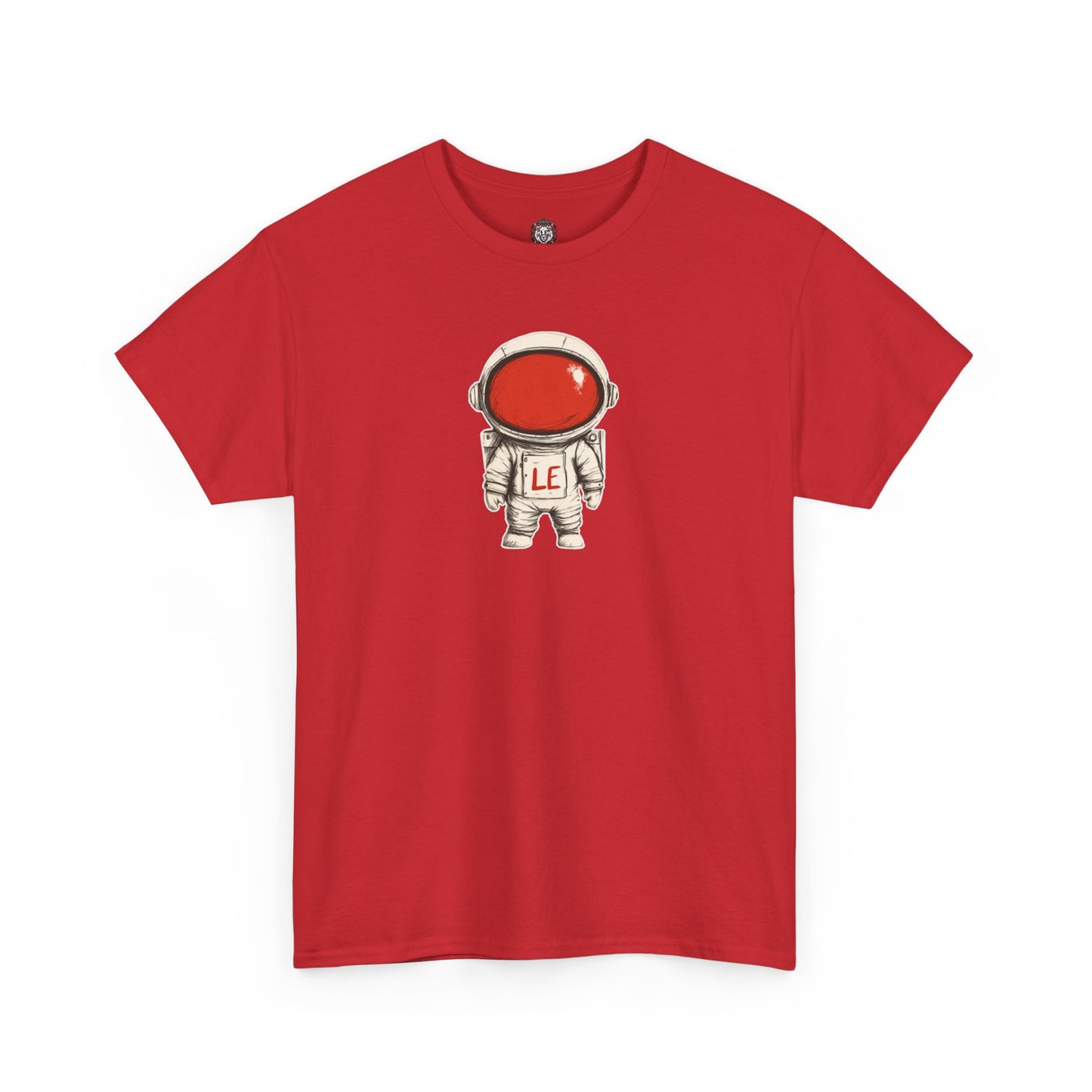 Space Man Red, Heavy Cotton Tee