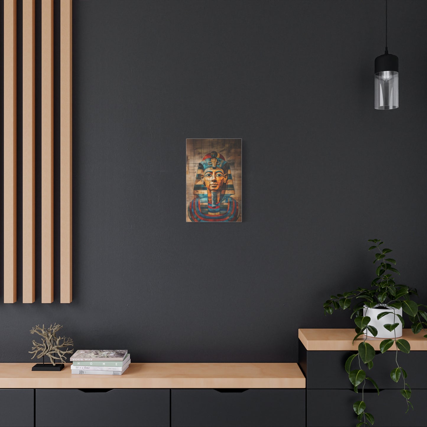 Pharaoh, Matte Canvas, Wall Art, Abstract Art, Stretched, 1.25"