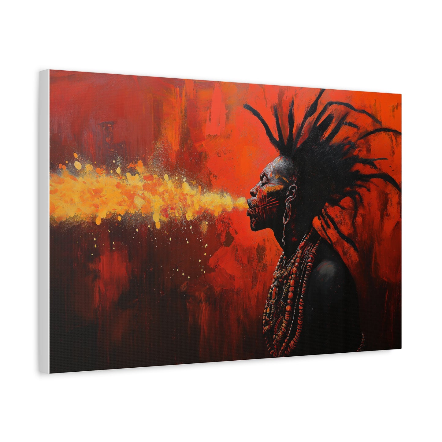Whispers of the Ancestors,  Modern Art, Wall Art, Poster, Matte Canvas, Stretched, 1.25"