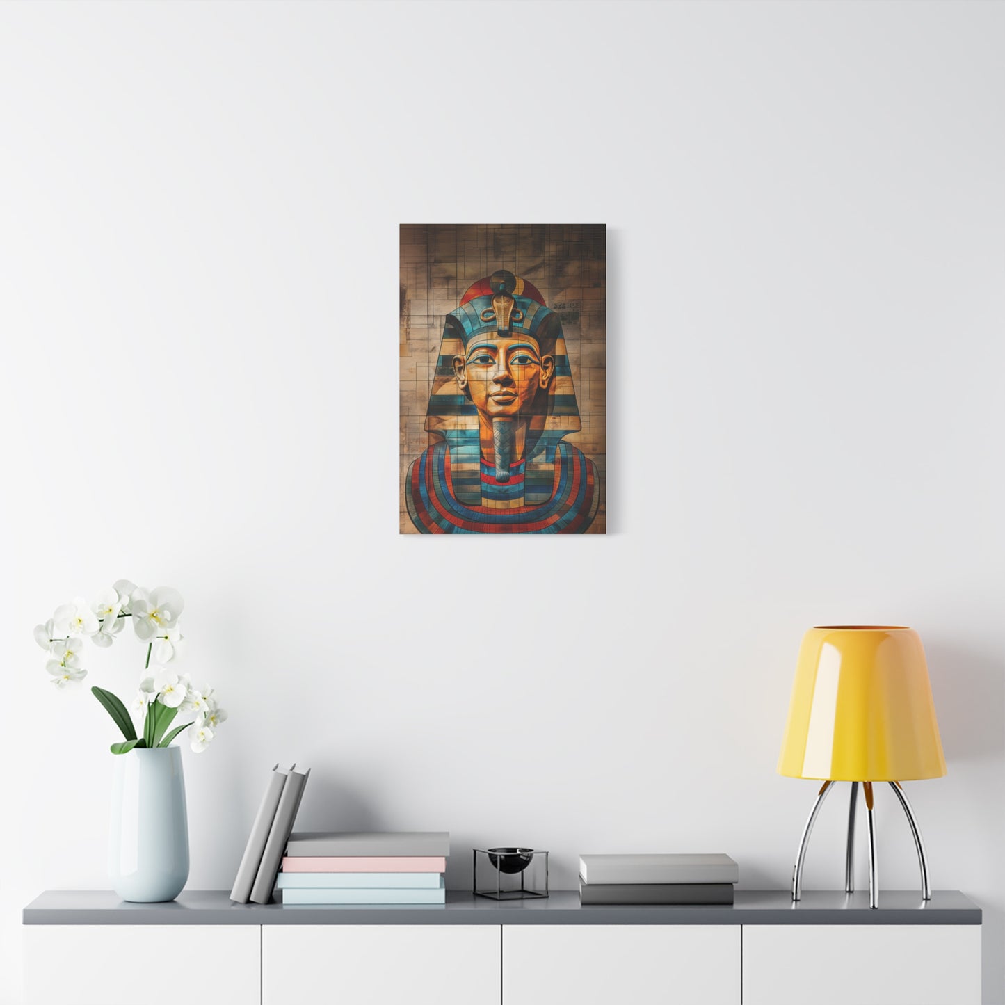 Pharaoh, Matte Canvas, Wall Art, Abstract Art, Stretched, 1.25"