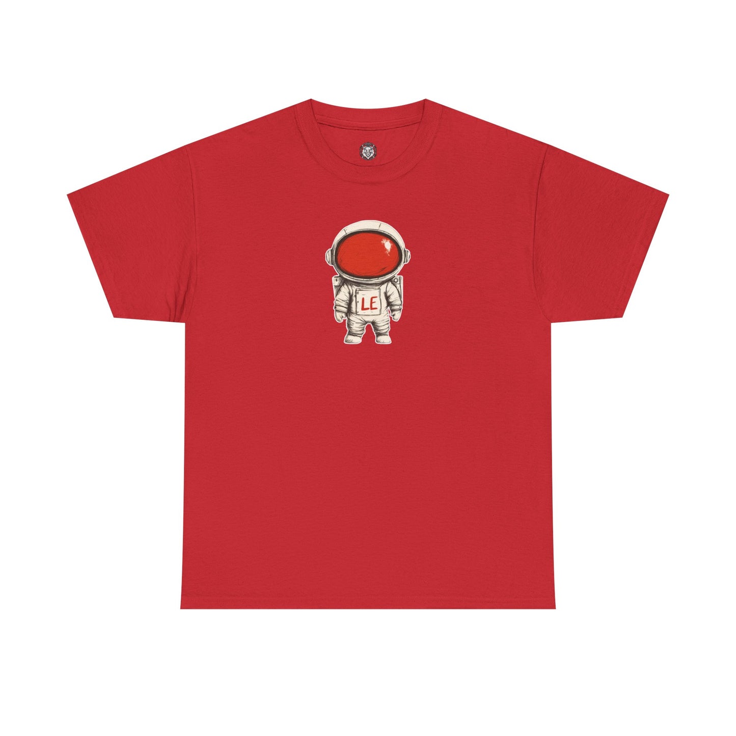 Space Man Red, Heavy Cotton Tee