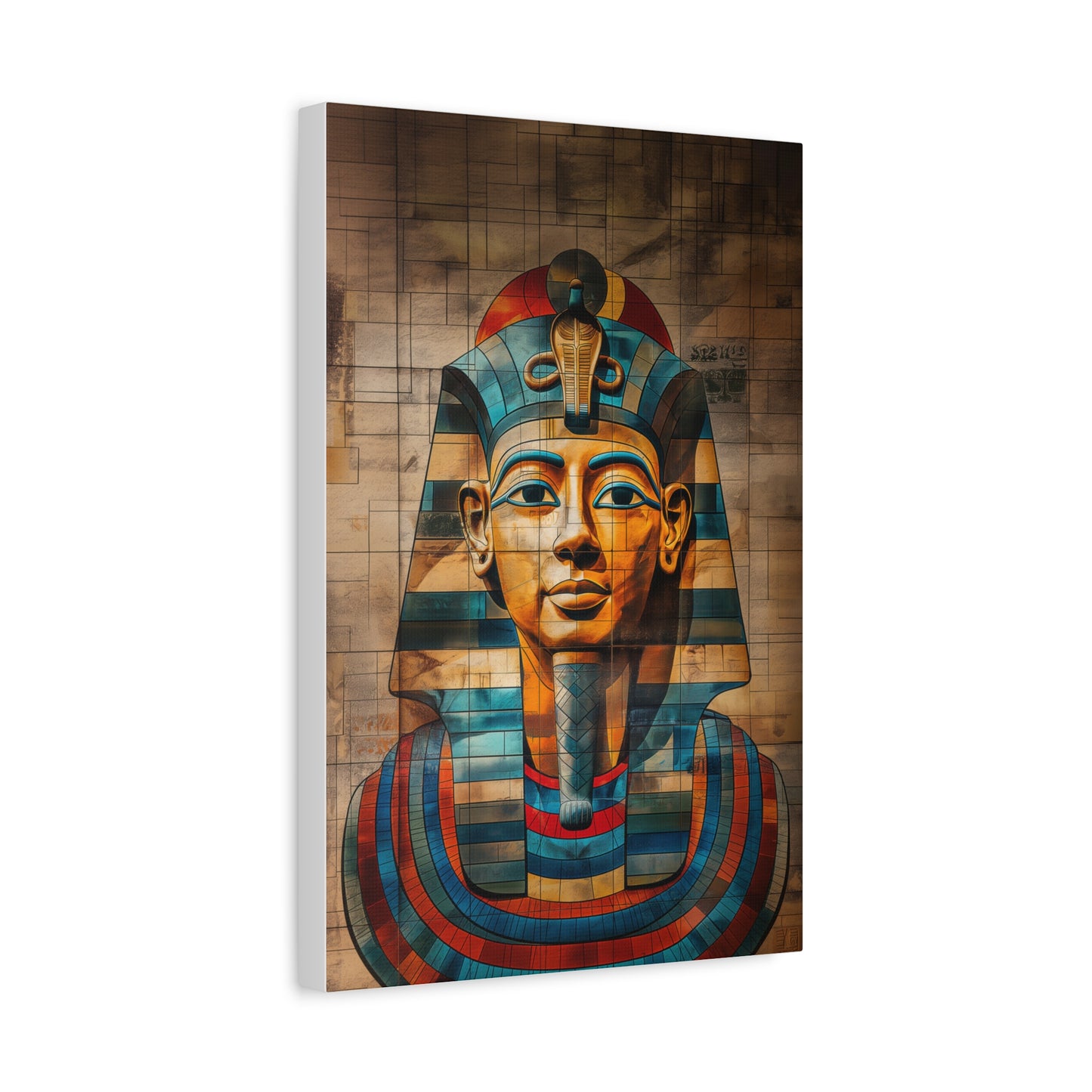 Pharaoh, Matte Canvas, Wall Art, Abstract Art, Stretched, 1.25"