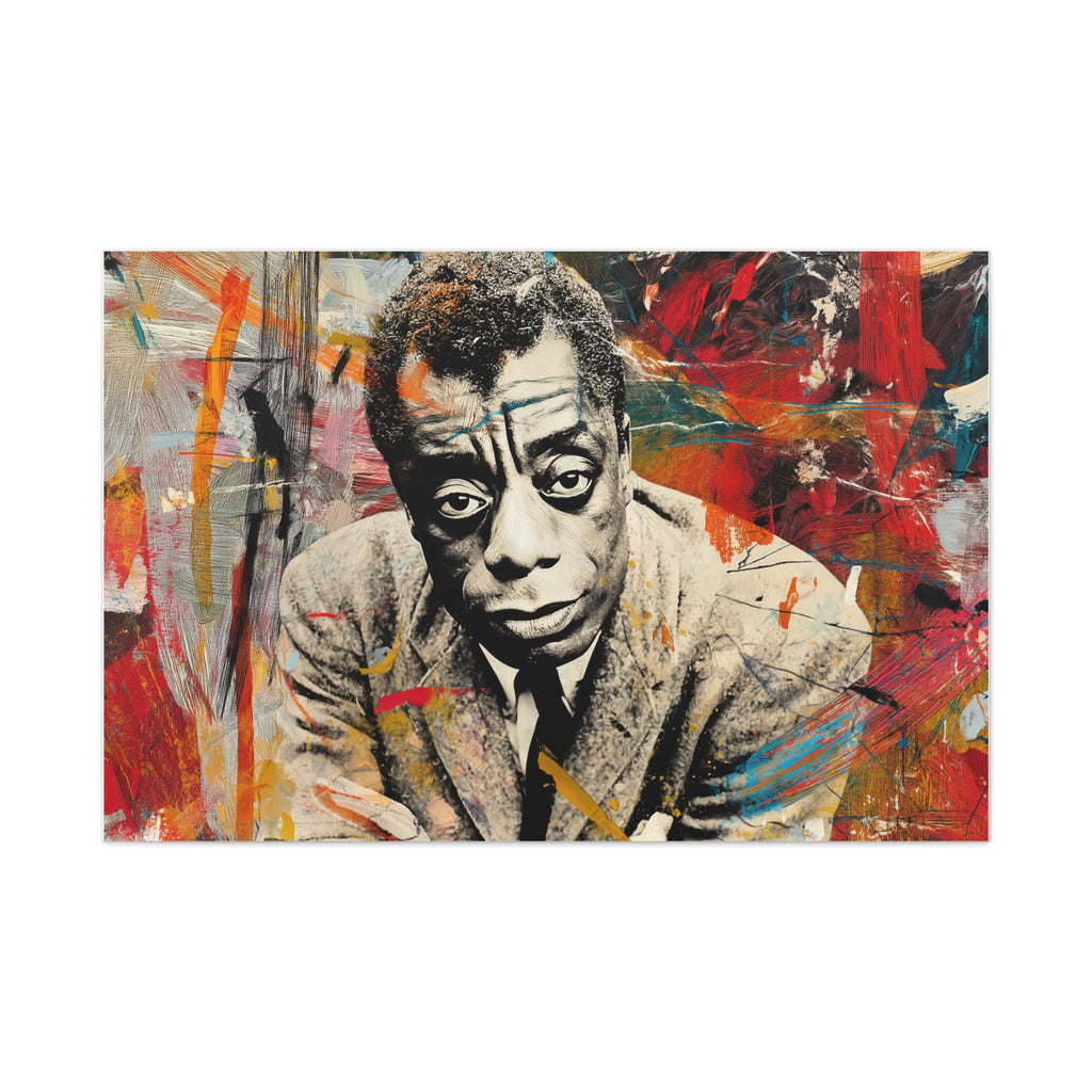 JAMES BALDWIN — CANVAS ART, The intellect. The truth. The legacy., Stretched, 1.25"