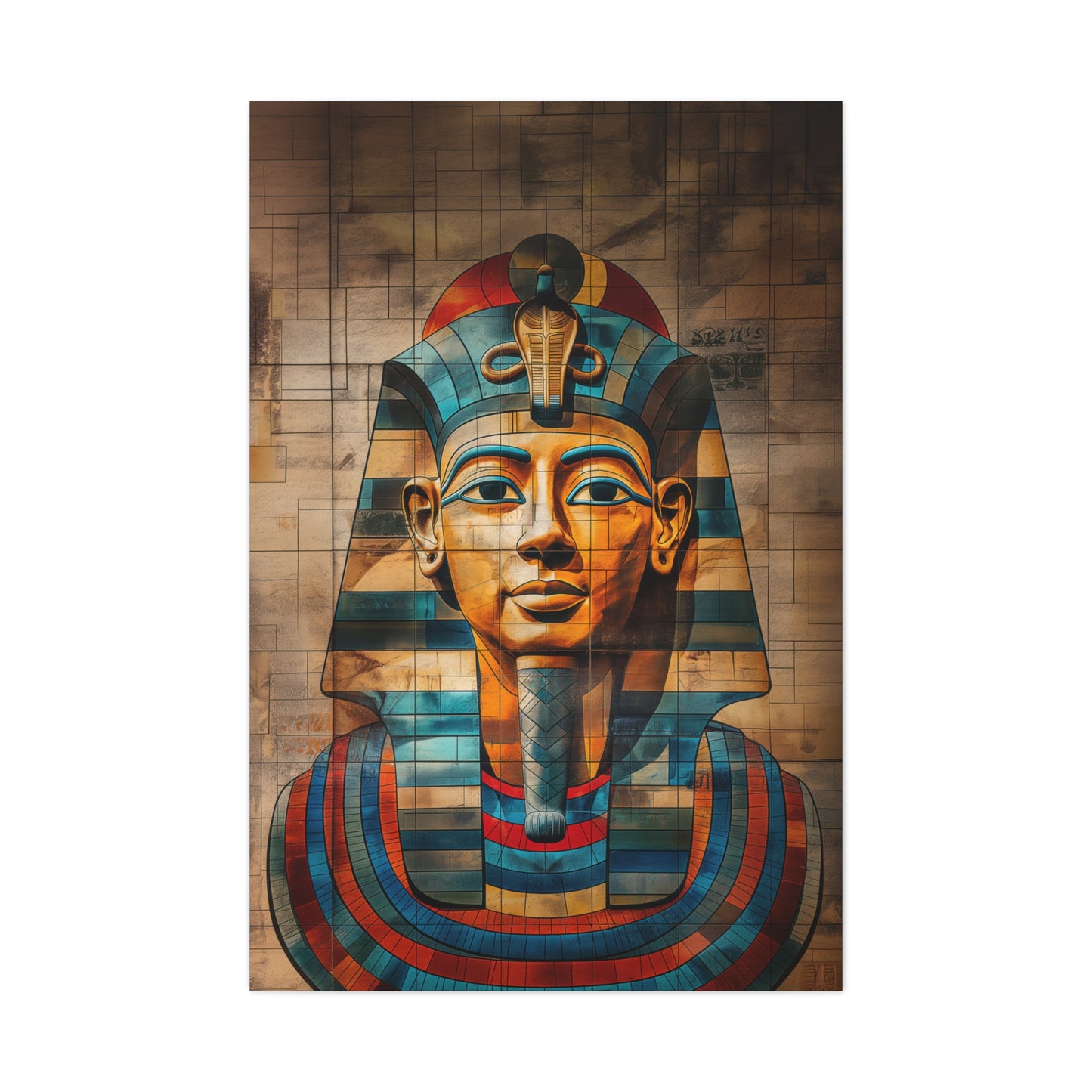 Pharaoh, Matte Canvas, Wall Art, Abstract Art, Stretched, 1.25"