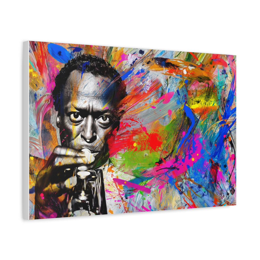 MILES DAVIS — CANVAS ART, The sound. The genius. The legacy., Stretched, 1.25"