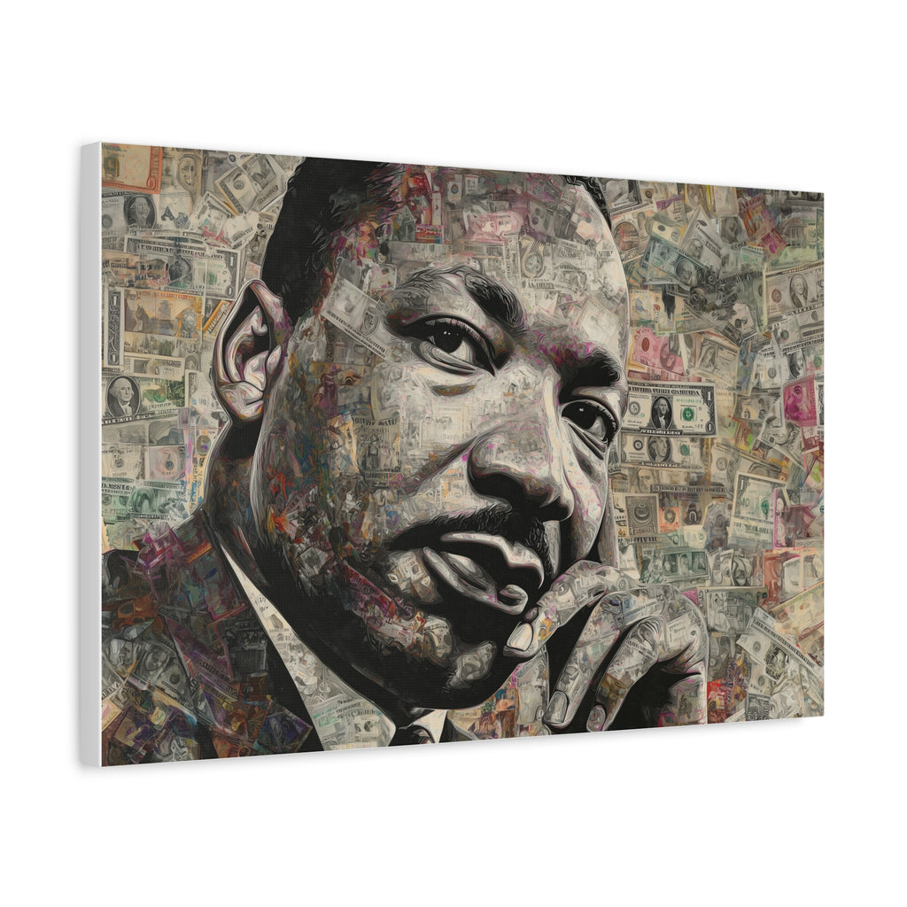 DR. MARTIN LUTHER KING JR. — CANVAS ART, The dream. The voice. The legacy., Stretched, 1.25"