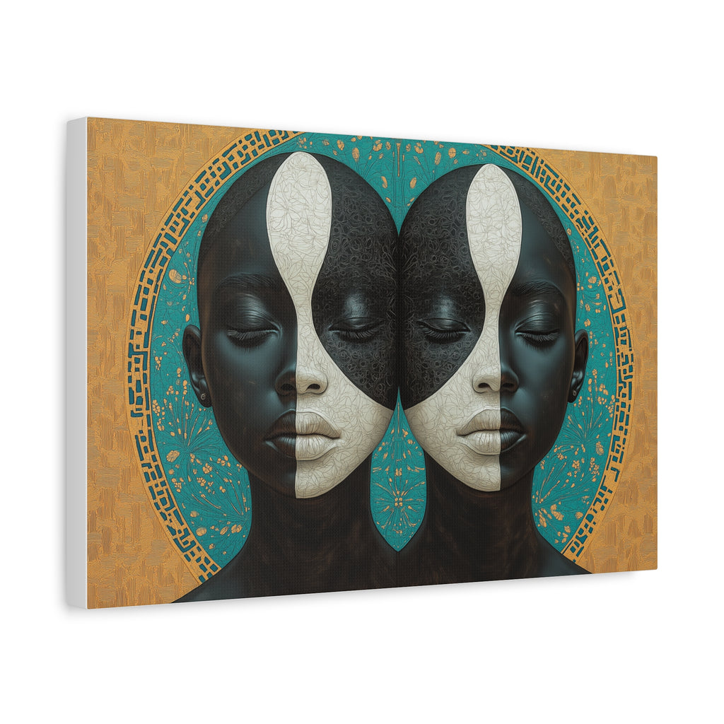 Duality of the Soul, Modern Art, Wall Art, Poster, Matte Canvas, Stretched, 1.25"