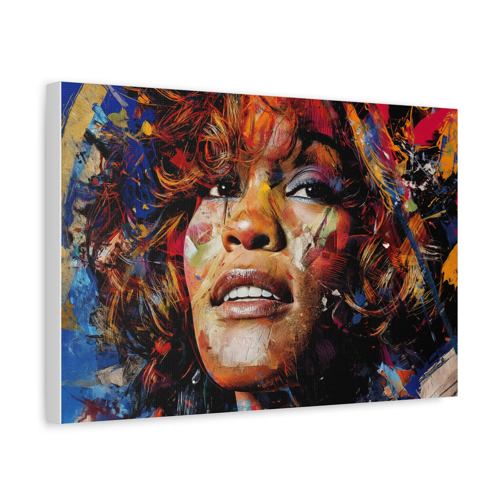 WHITNEY HOUSTON — CANVAS ART, The voice. The grace. The legacy., Stretched, 1.25"