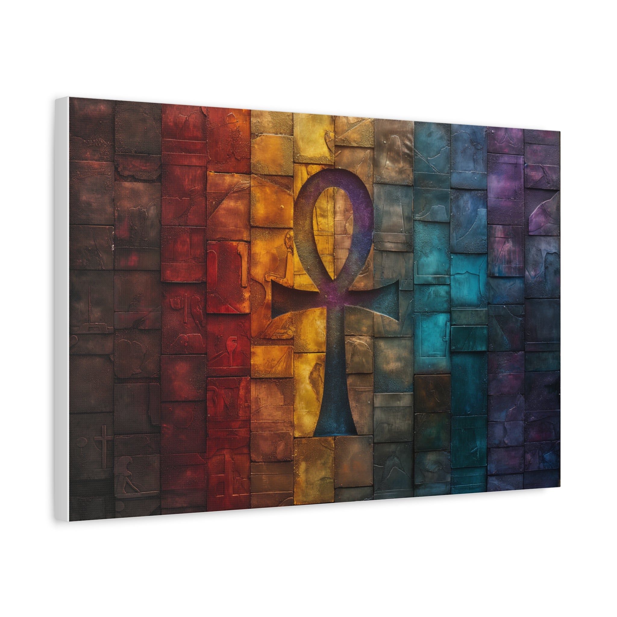 Eternal Ankh, Modern Art, Wall Art, Poster, Matte Canvas, Stretched, 1.25"