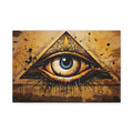 The Watchful Eye of Horus, Modern Art, Wall Art, Poster, Matte Canvas, Stretched, 1.25"