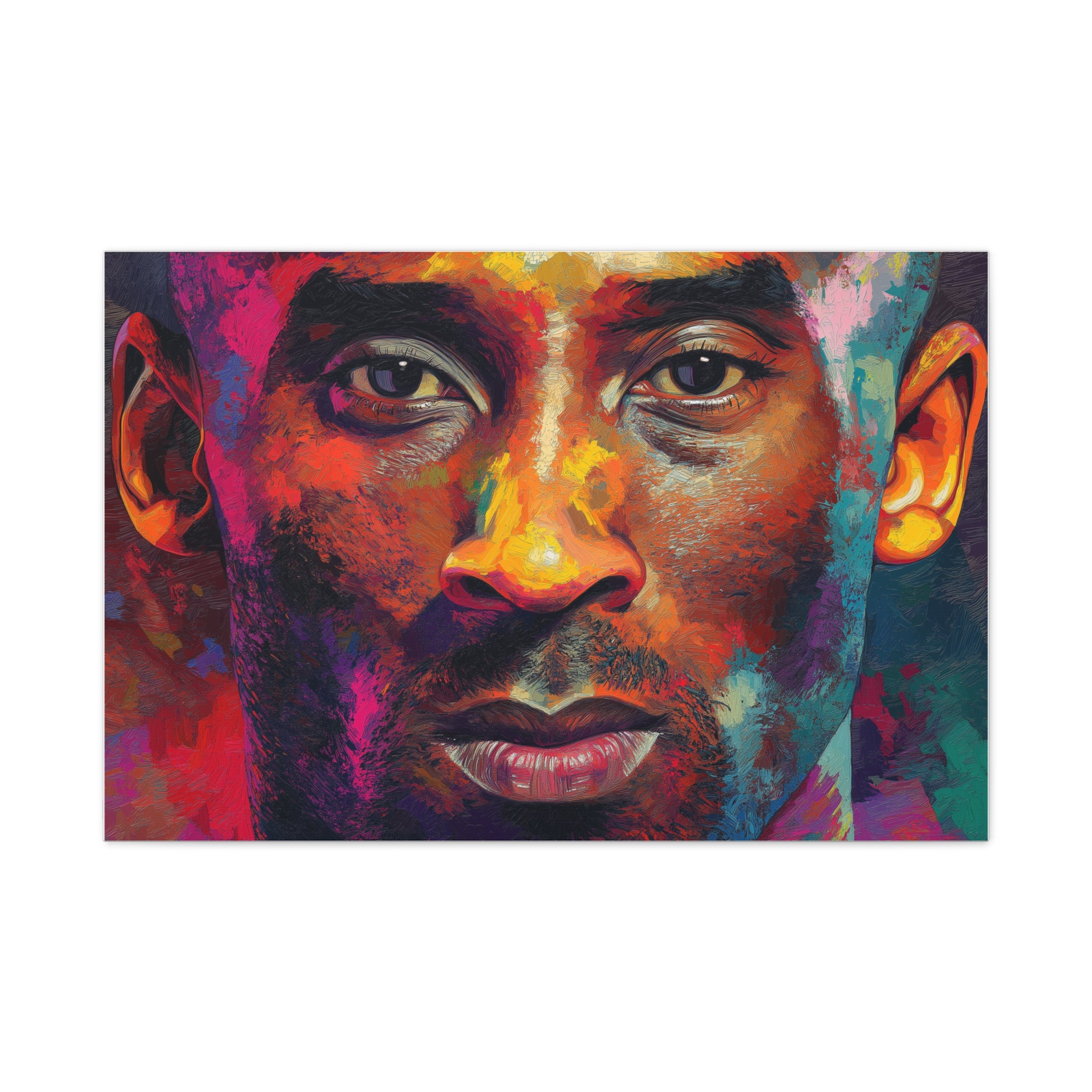 KOBE BRYANT — CANVAS ART, The focus. The fire. The legacy., Stretched, 1.25"
