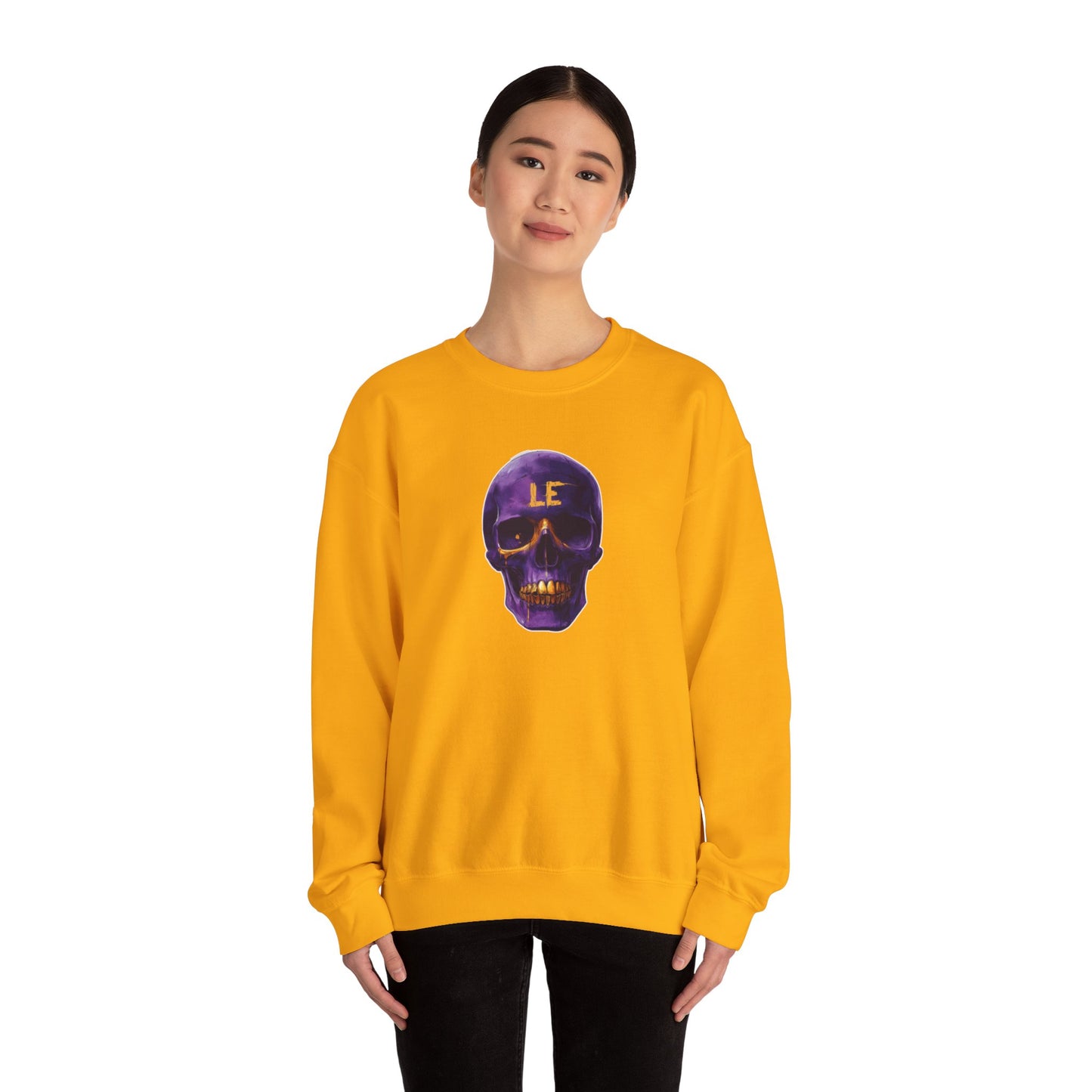 Purple Skull, Unisex Heavy Blend™ Crewneck Sweatshirt, Classic, Original