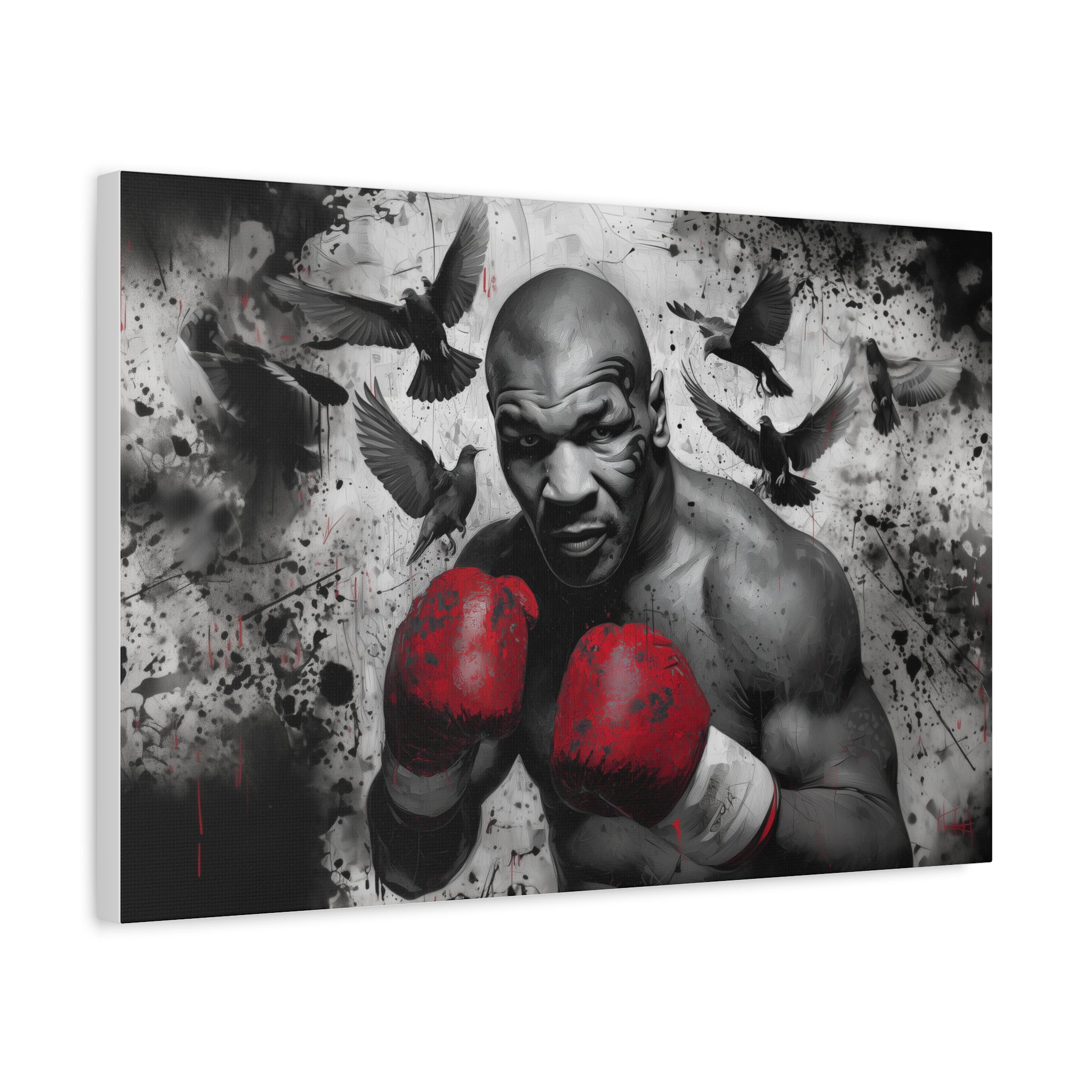 MIKE TYSON — CANVAS ART, The power. The fearlessness. The legacy., Stretched, 1.25"