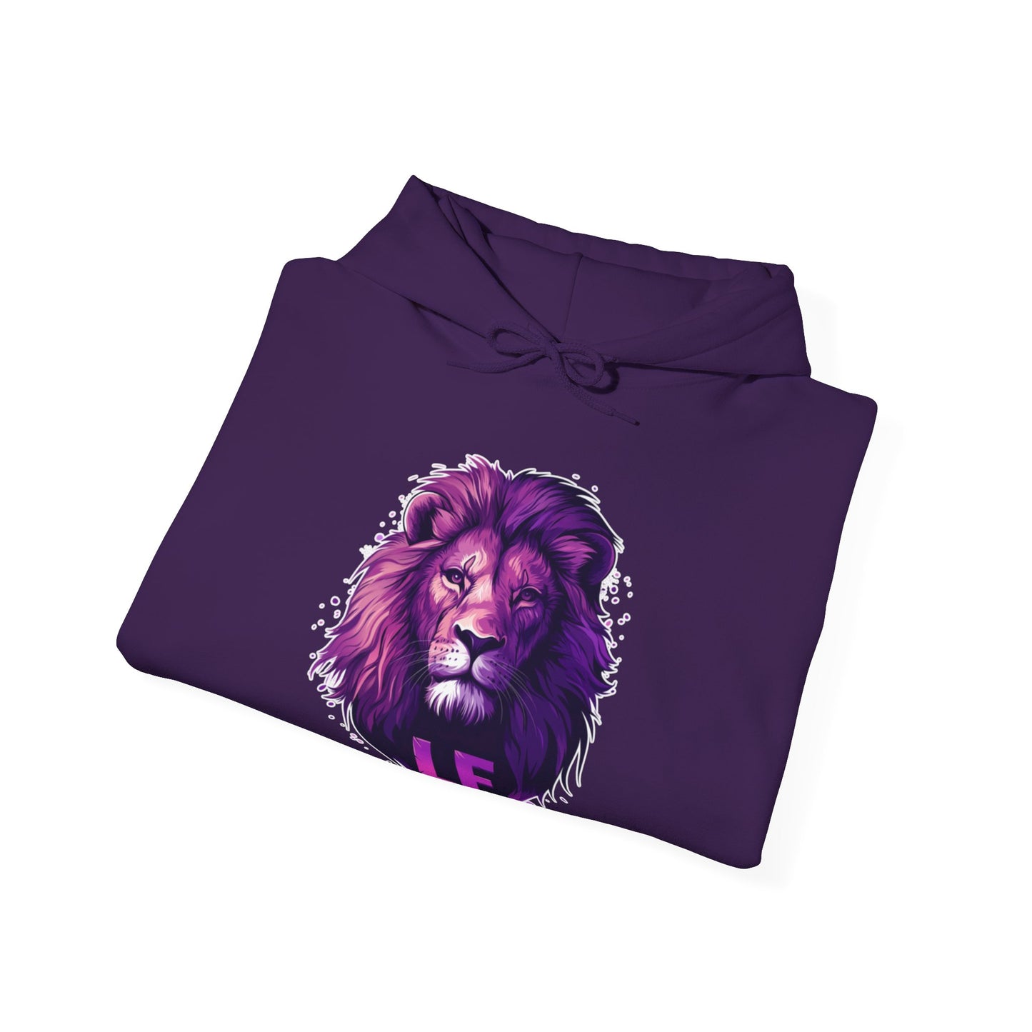 Purple Lion, Heavy Blend™ Hoody, Original