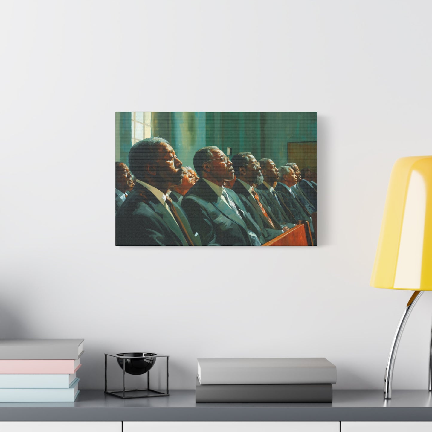 The Elders, Modern Art, Wall Art, Poster, Blackman, African-American Art, Matte Canvas, Stretched, 1.25"