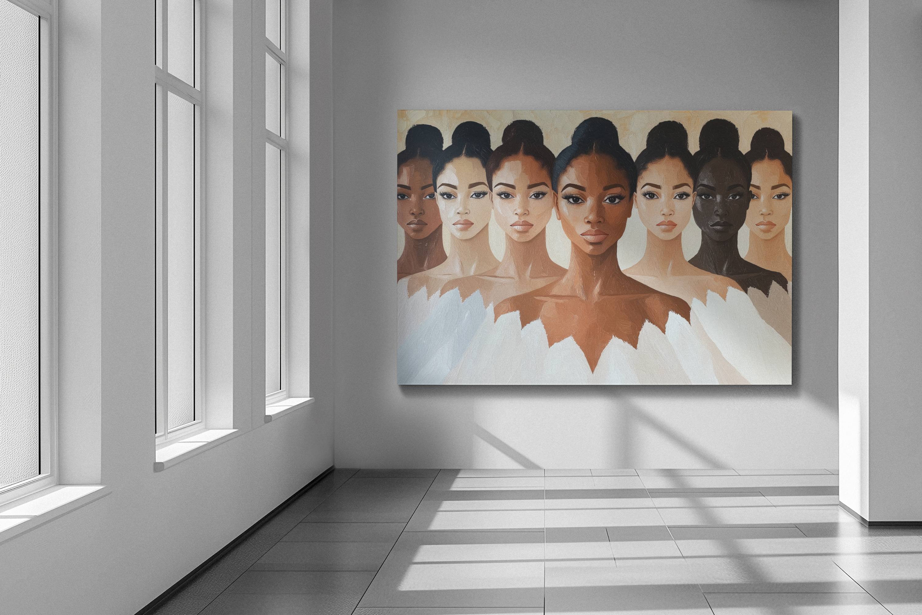 Ballerina 1, Modern Art, Wall Art, Poster, Matte Canvas, Stretched, 1.25"