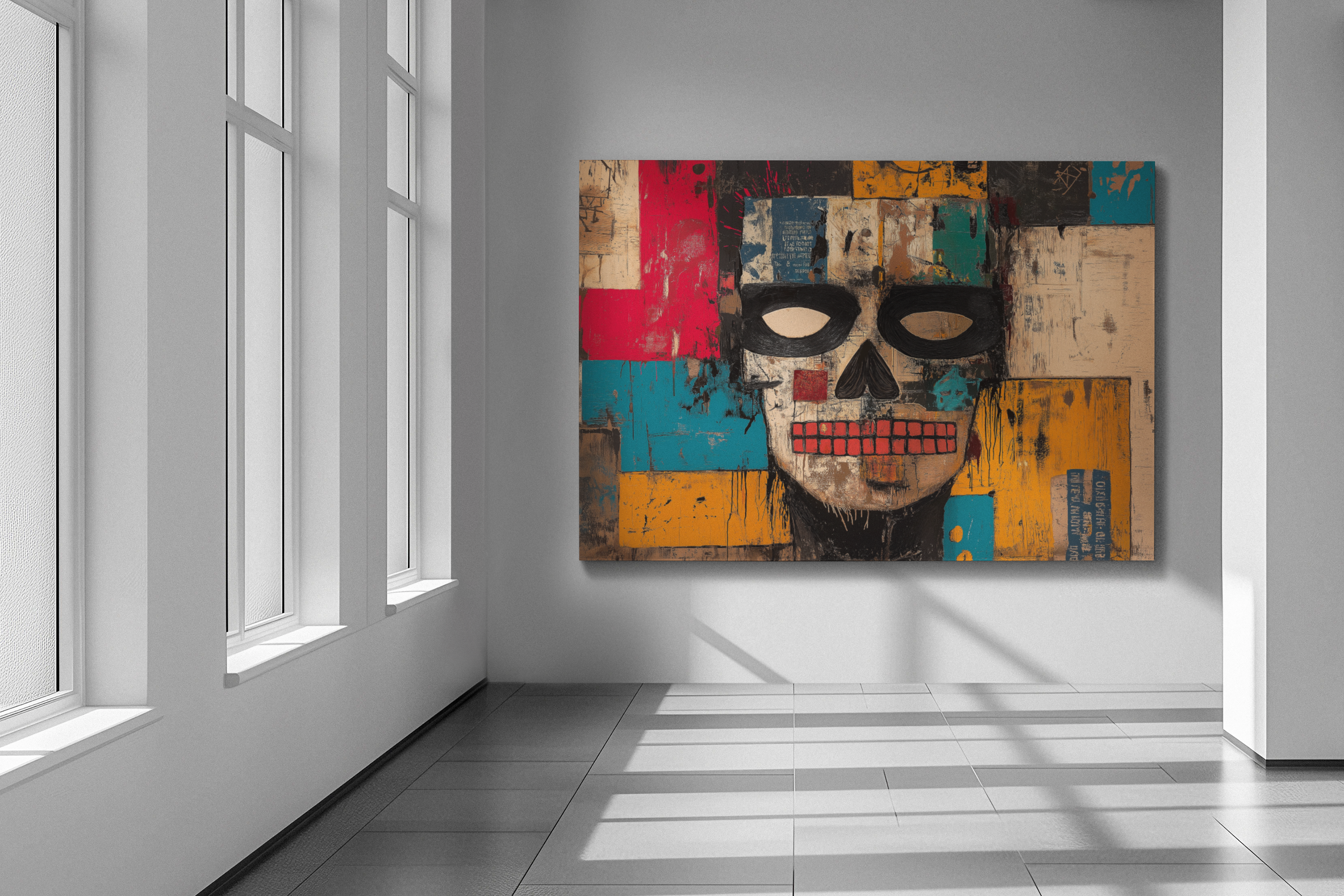 Fragmented Soul,  Modern Art, Wall Art, Poster, Matte Canvas, Stretched, 1.25"