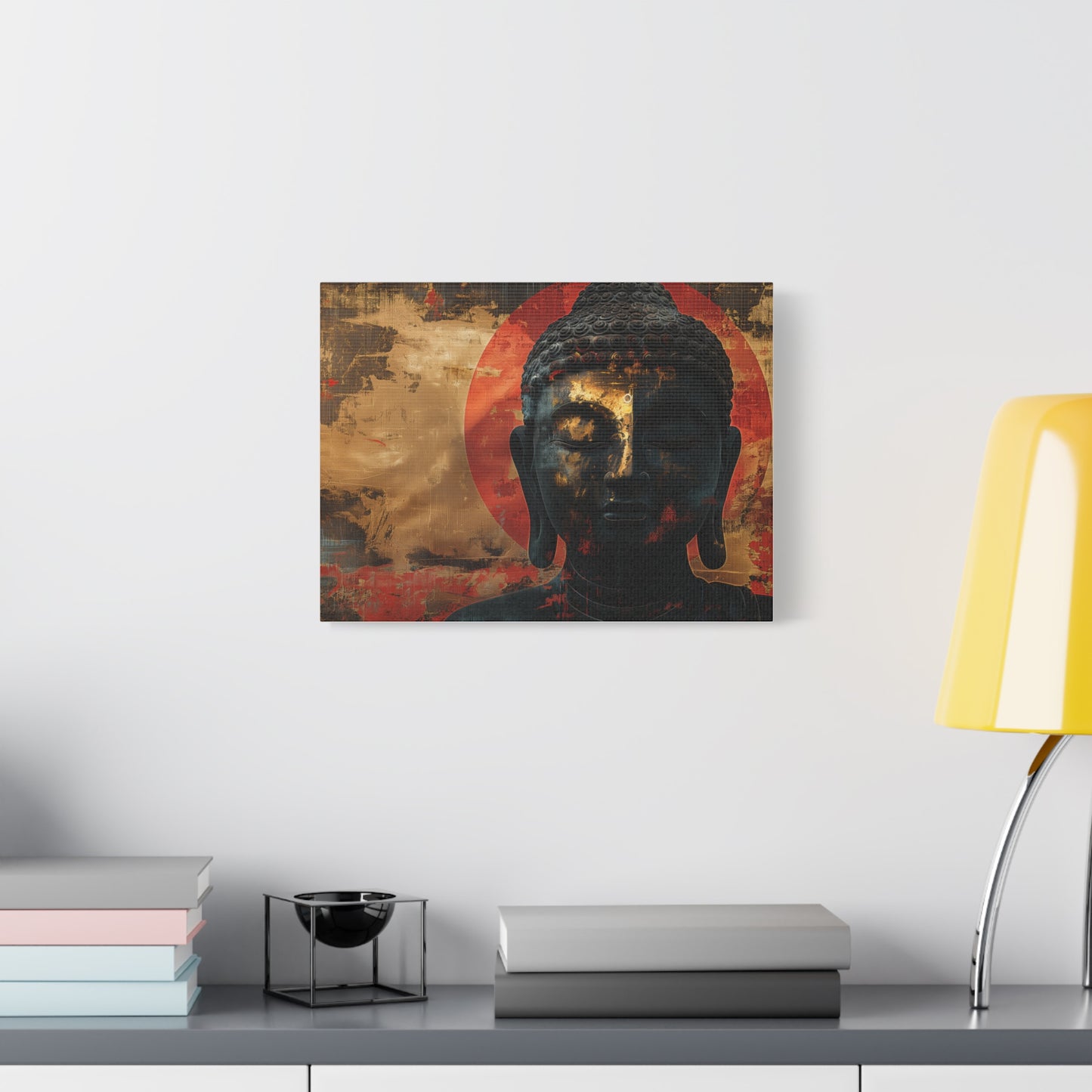 Buddha, Buddha Art, Buddha Meditating, Wall Art, Matte Canvas, Stretched, 1.25"