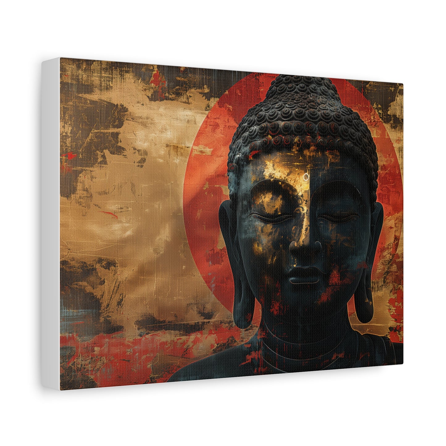 Buddha, Buddha Art, Buddha Meditating, Wall Art, Matte Canvas, Stretched, 1.25"