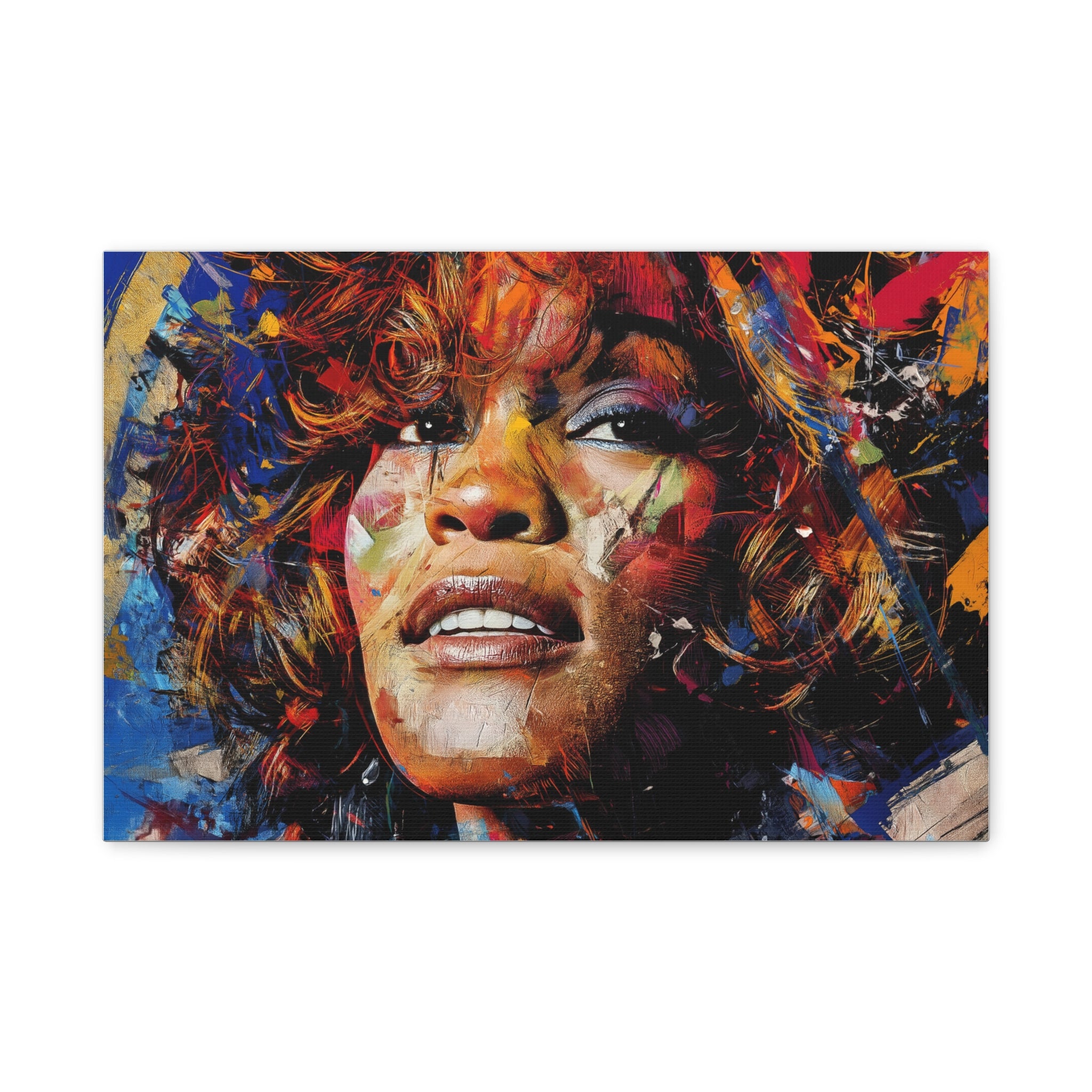 WHITNEY HOUSTON — CANVAS ART, The voice. The grace. The legacy., Stretched, 1.25"