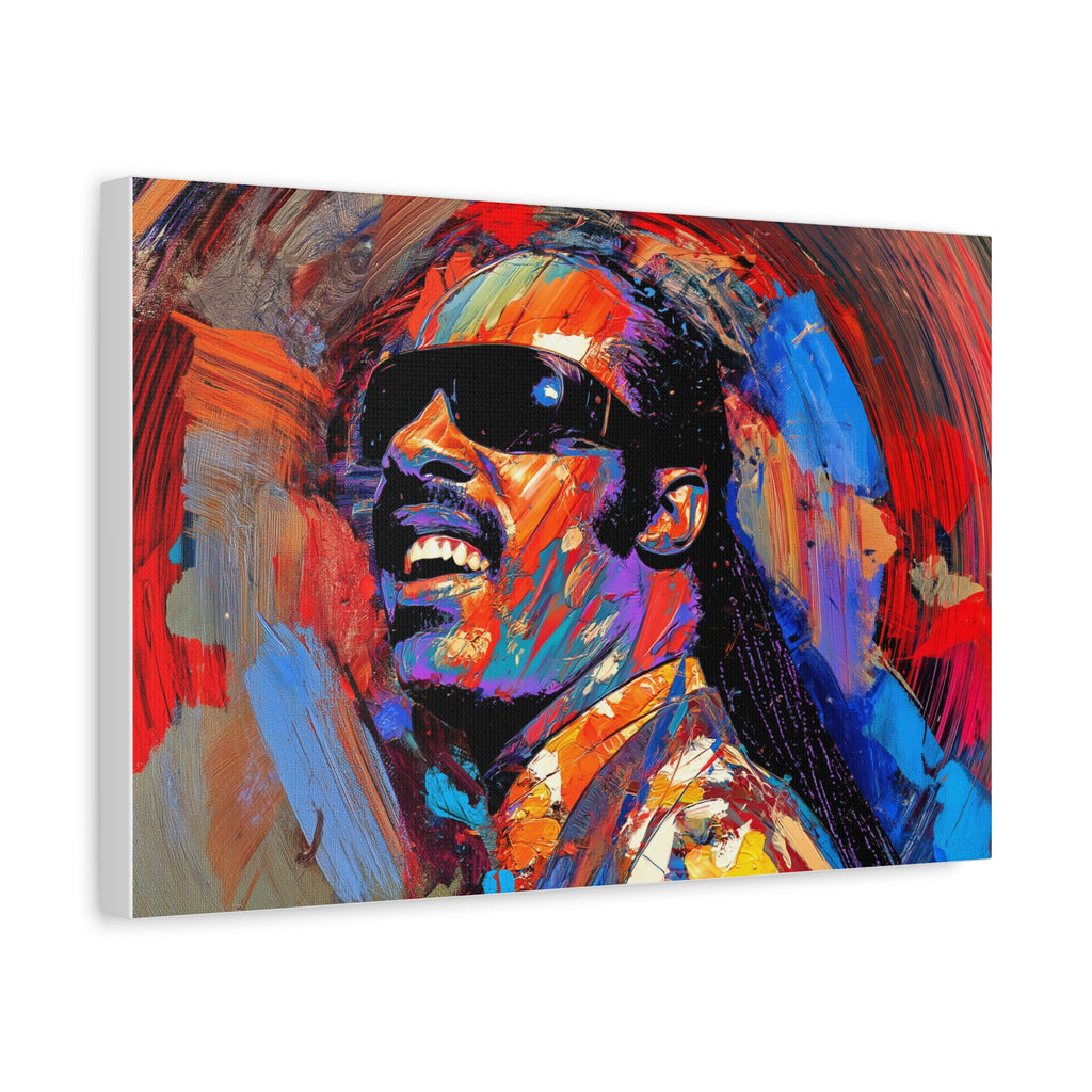STEVIE WONDER — CANVAS ART, The soul. The sound. The legacy., Stretched, 1.25"