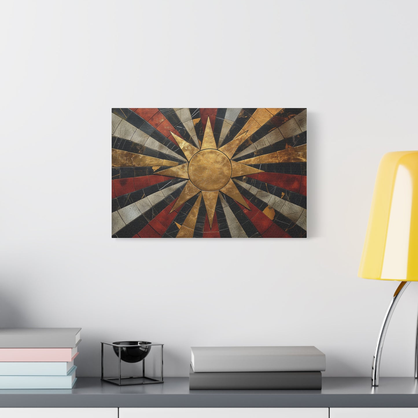 Worshipping The Sun1, Modern Art, Wall Art, Poster, Matte Canvas, Stretched, 1.25"