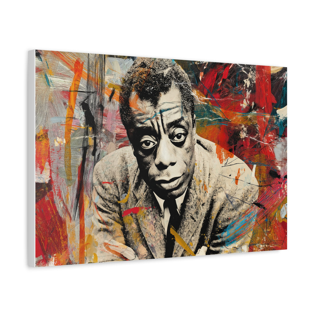 JAMES BALDWIN — CANVAS ART, The intellect. The truth. The legacy., Stretched, 1.25"