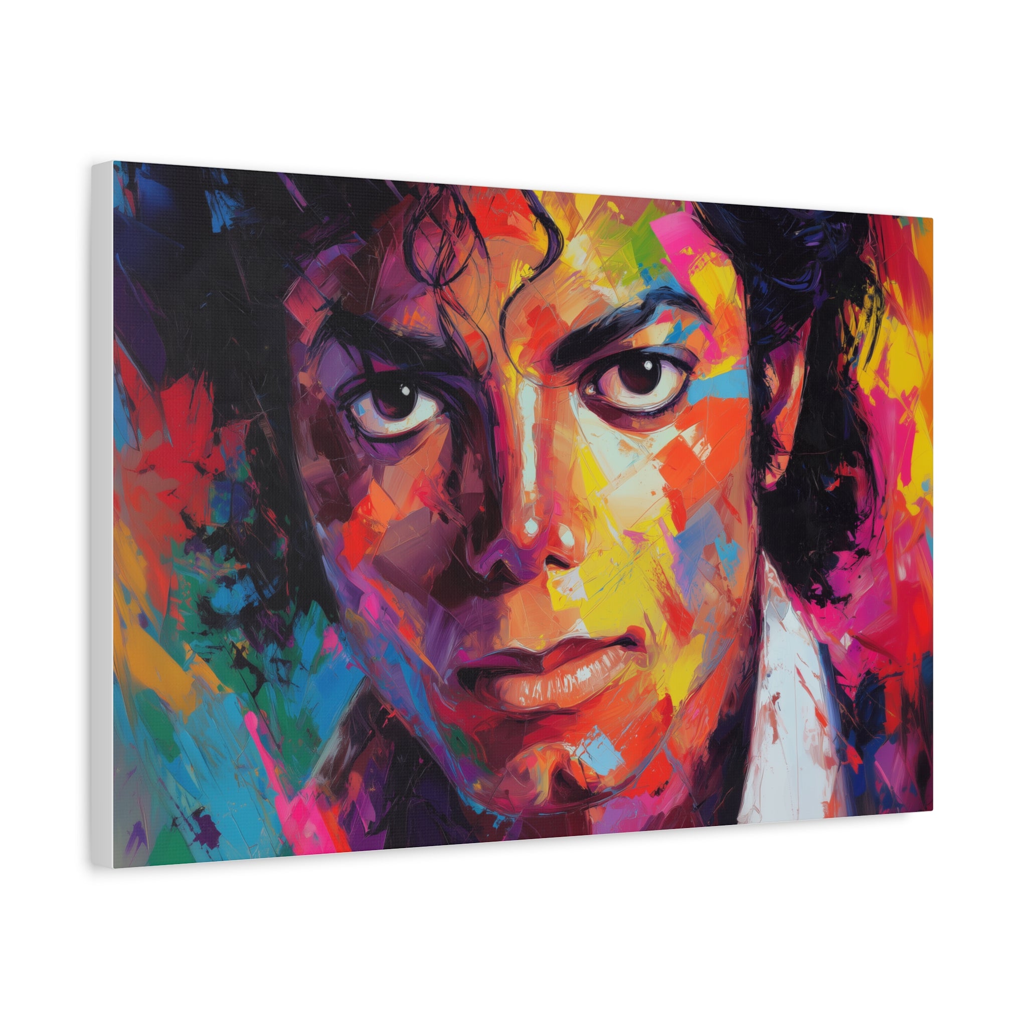 KING OF POP — CANVAS ART, Modern Art, Wall Art, Poster, Matte Canvas, Stretched, 1.25"