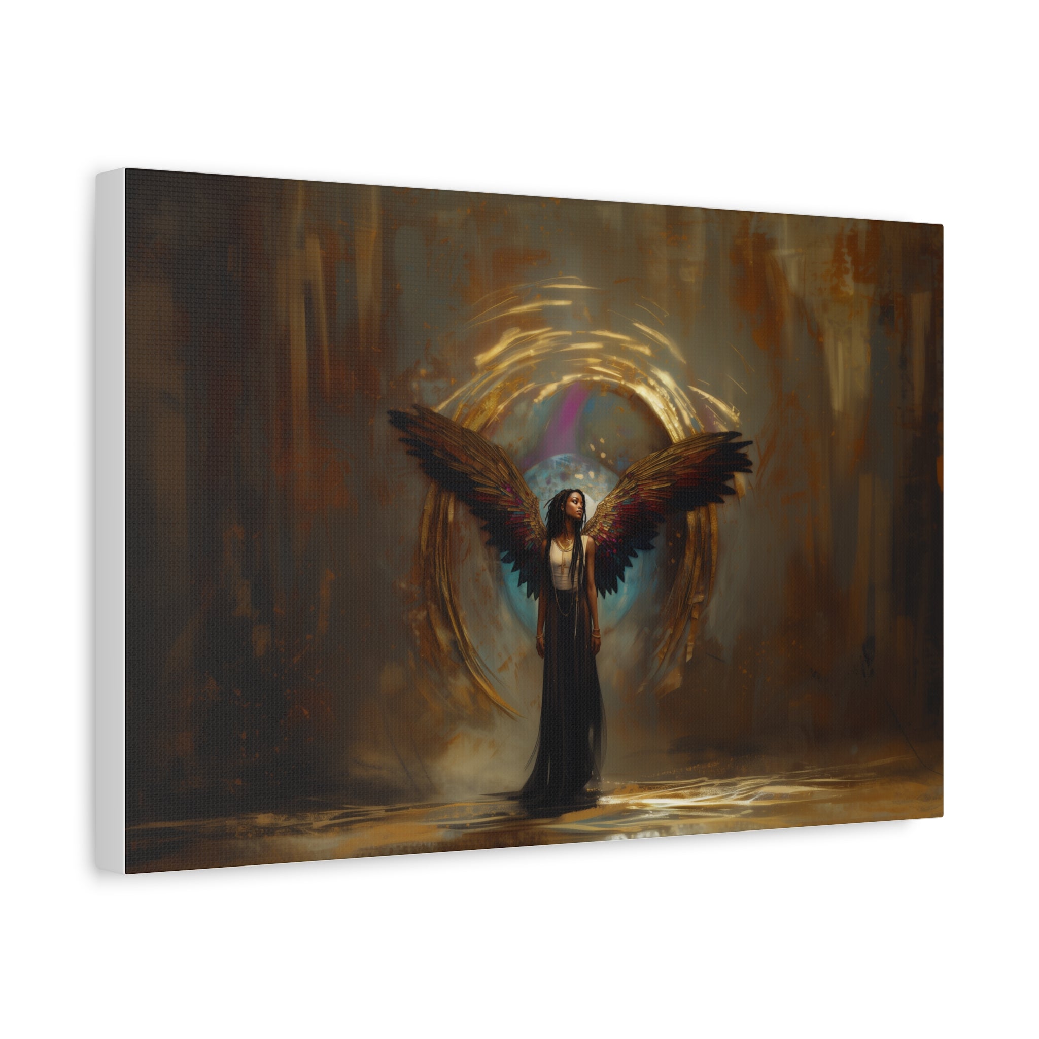 Celestial Guardian,  Modern Art, Wall Art, Poster, Matte Canvas, Stretched, 1.25"