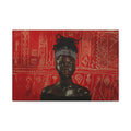 African Queen, wearing crown blood dripping down her body, Wall Art, Black art, Matte Canvas, Stretched, 1.25"