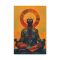 The Healer2, Matte Canvas, Wall Art, Meditation, African Art, Alkaline, Abstract Art, Stretched, 1.25"