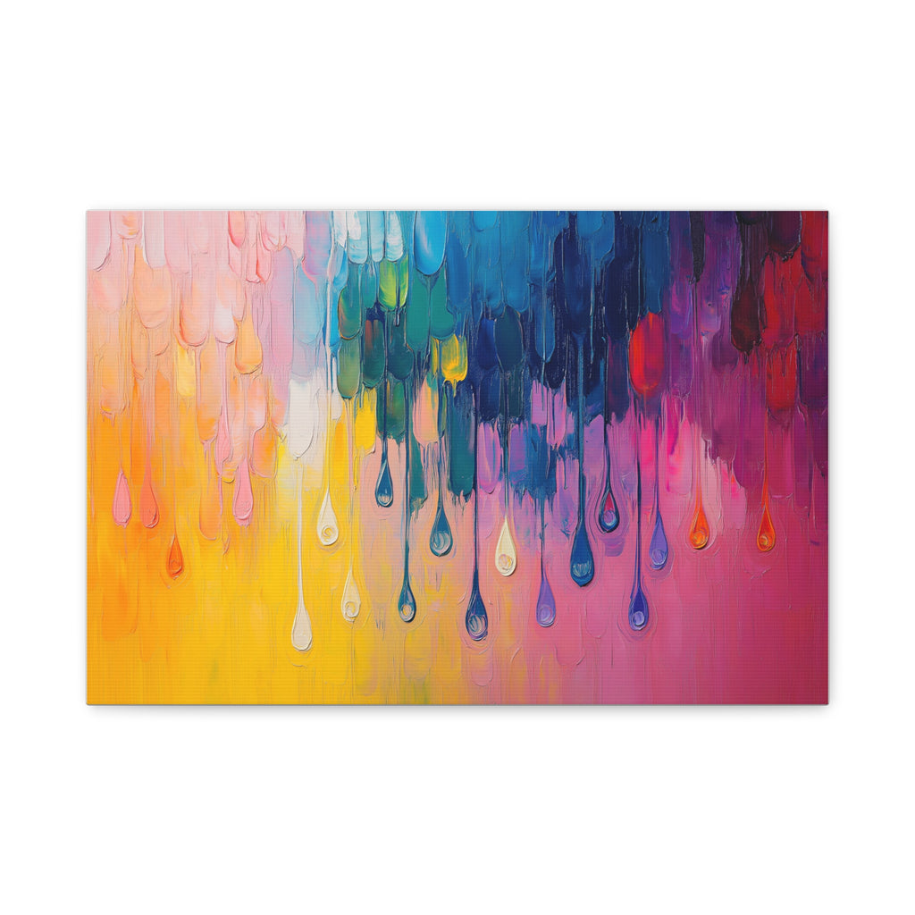 A Thousand Tear Drops, Modern Art, Wall Art, Poster, Matte Canvas, Stretched, 1.25"