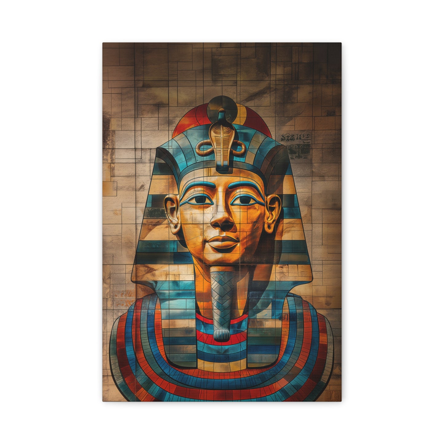 Pharaoh, Matte Canvas, Wall Art, Abstract Art, Stretched, 1.25"