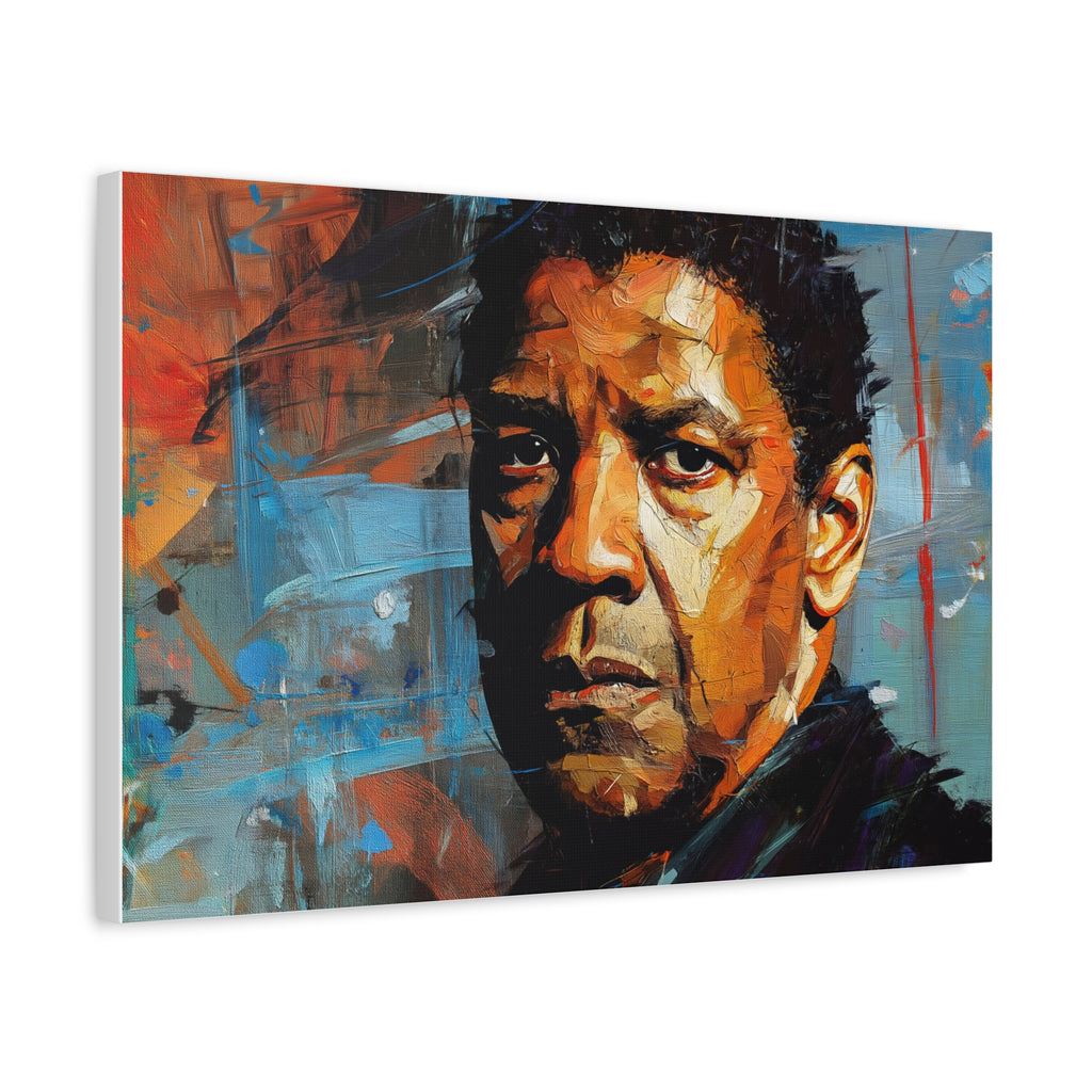 DENZEL WASHINGTON — CANVAS ART, The presence. The power. The legacy., Stretched, 1.25"