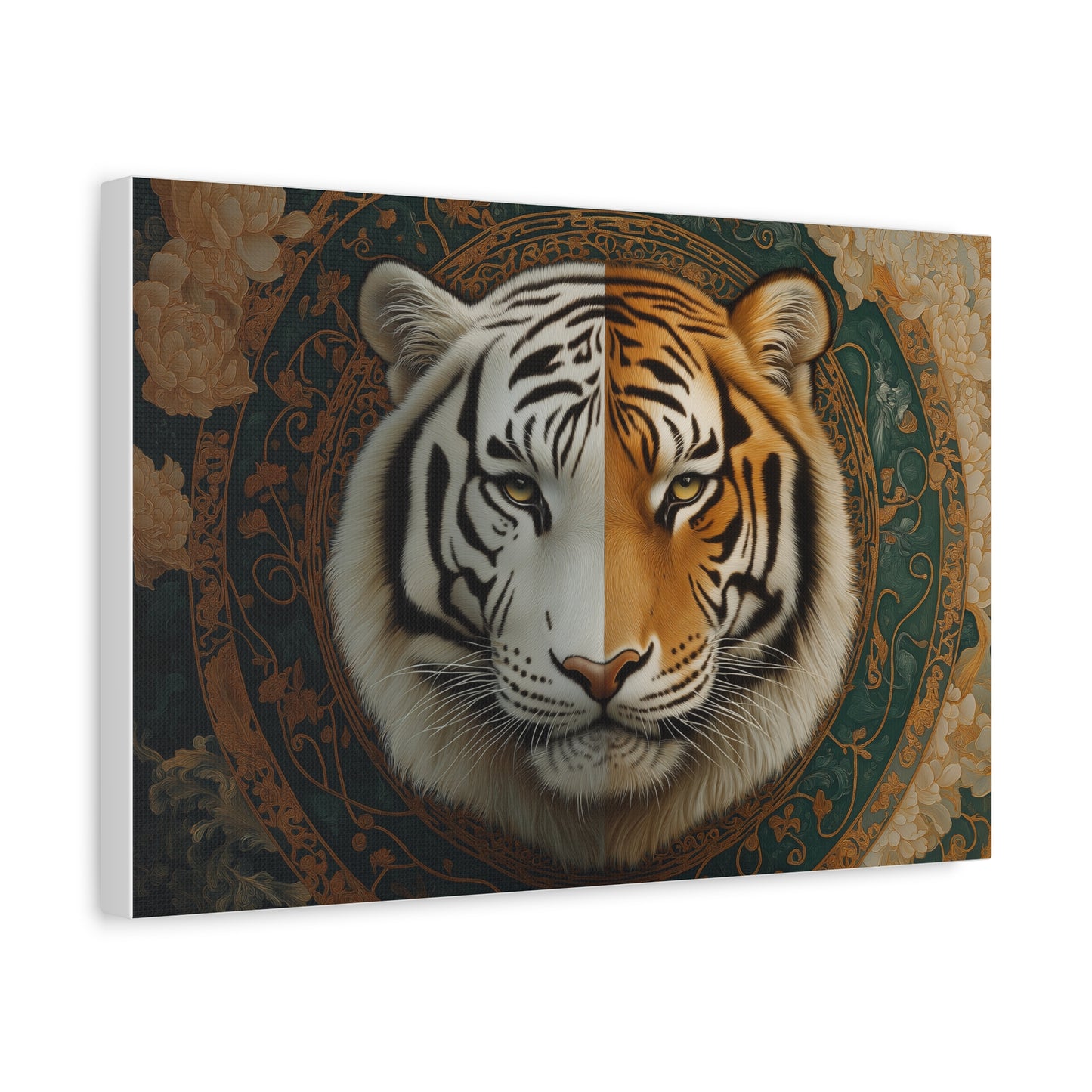 Tiger Blend, Modern Art, Wall Art, Poster, Matte Canvas, Stretched, 1.25"