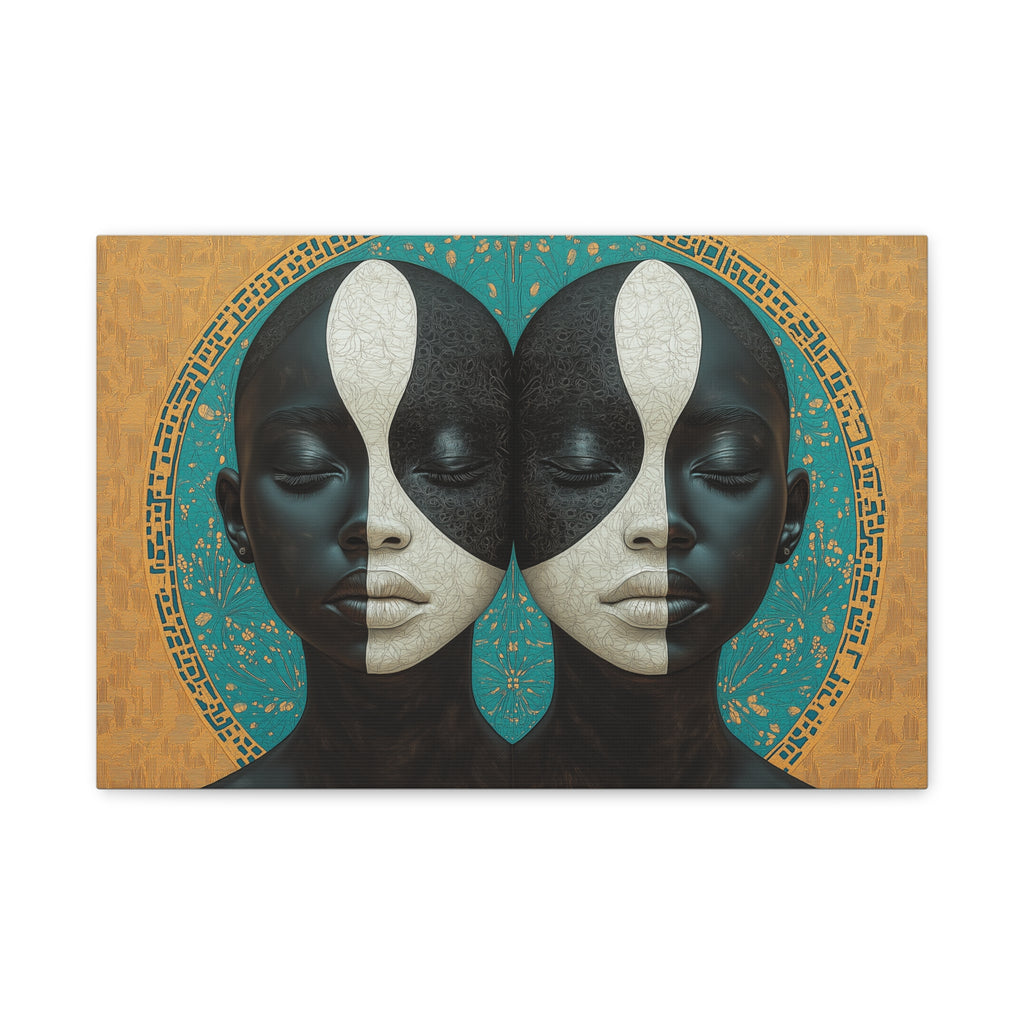Duality of the Soul, Modern Art, Wall Art, Poster, Matte Canvas, Stretched, 1.25"