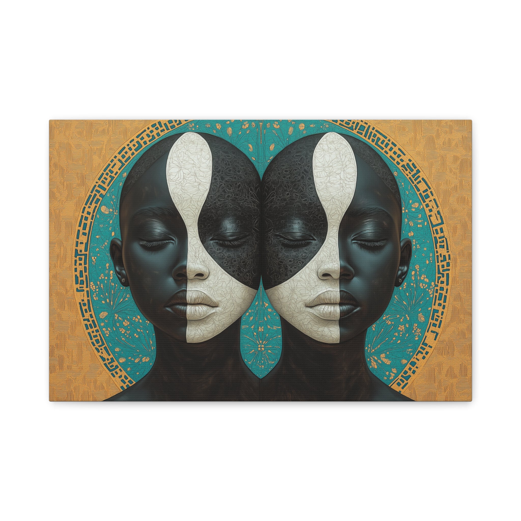 Duality of the Soul, Modern Art, Wall Art, Poster, Matte Canvas, Stretched, 1.25"