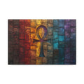 Eternal Ankh, Modern Art, Wall Art, Poster, Matte Canvas, Stretched, 1.25"