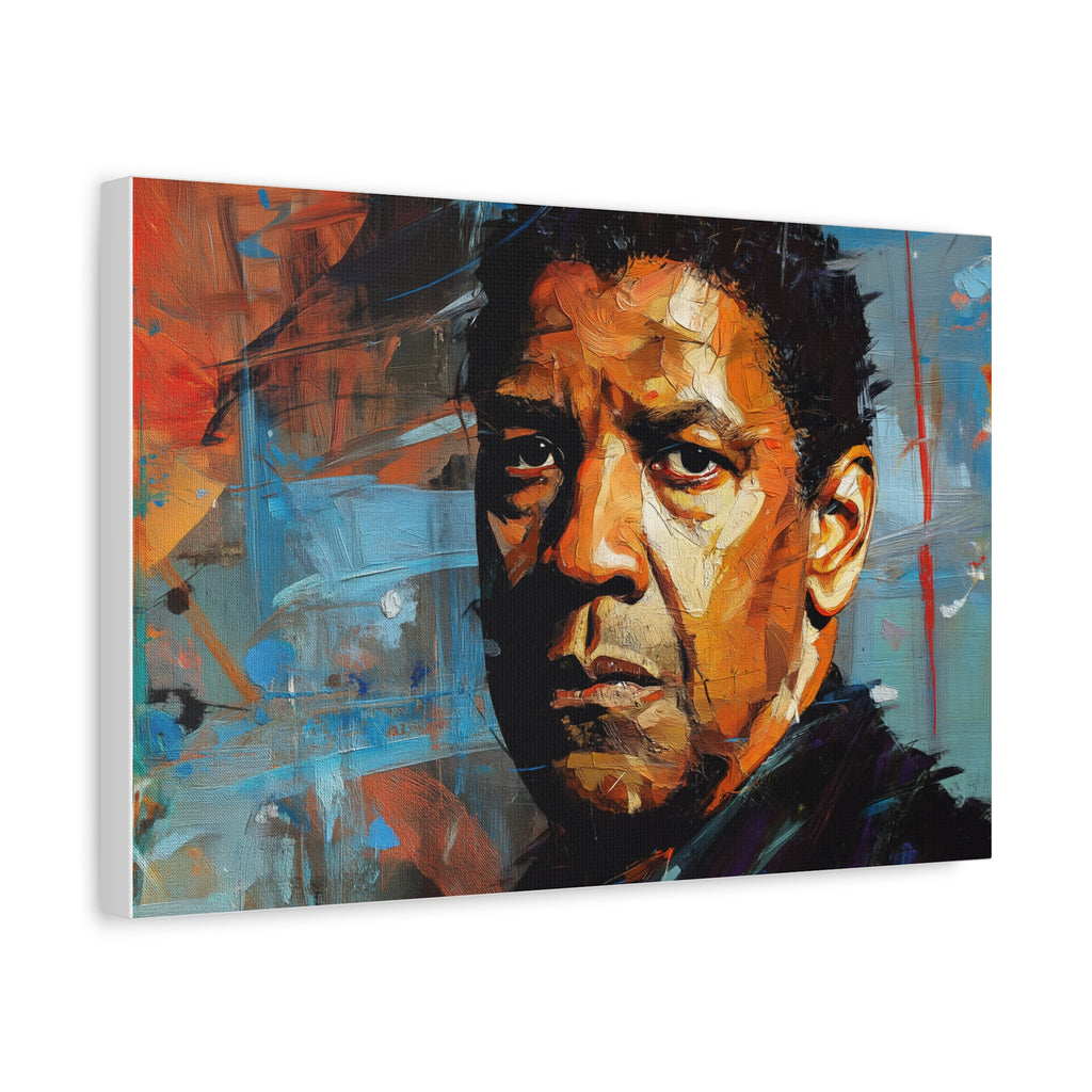 DENZEL WASHINGTON — CANVAS ART, The presence. The power. The legacy., Stretched, 1.25"