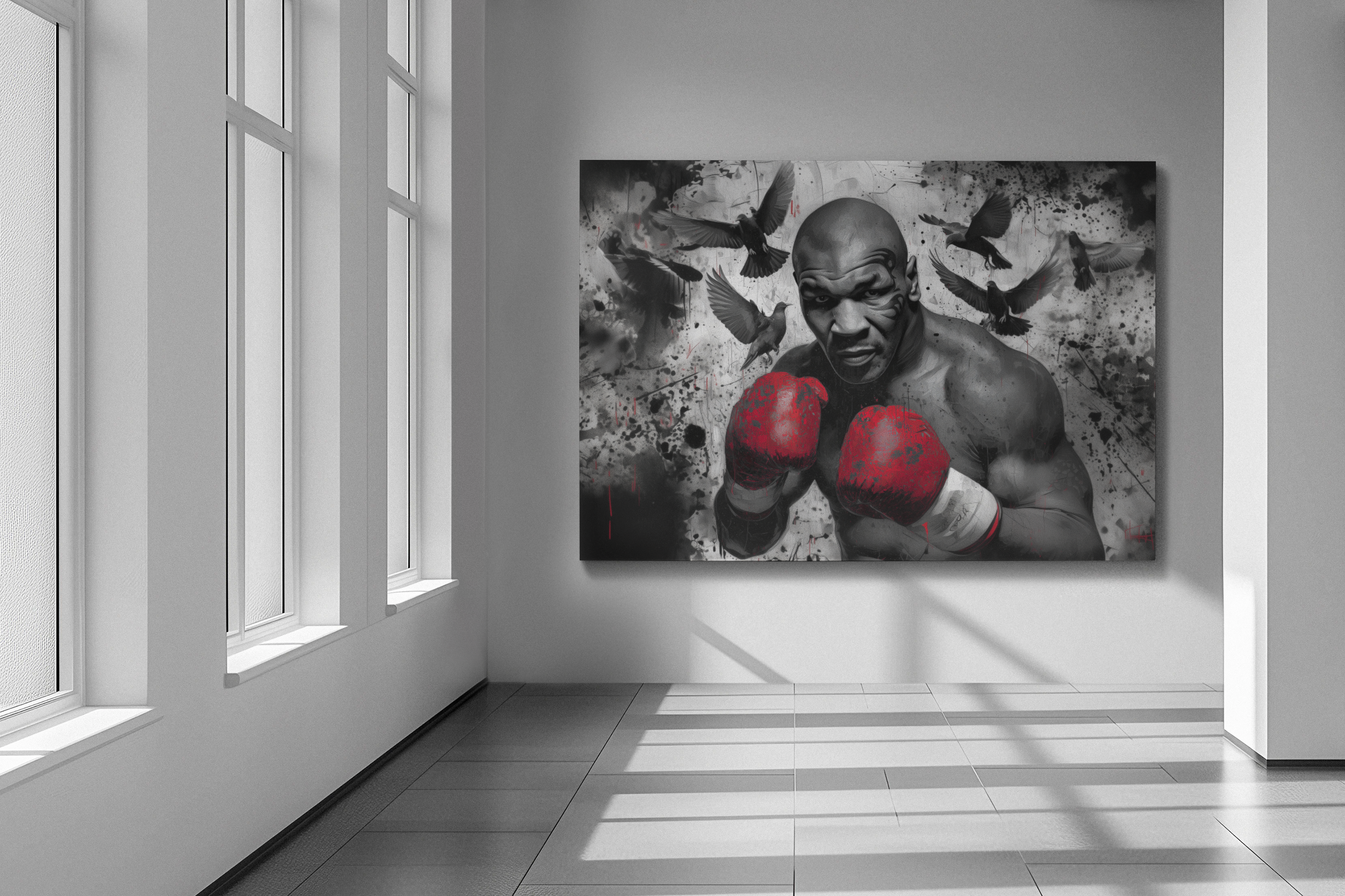 MIKE TYSON — CANVAS ART, The power. The fearlessness. The legacy., Stretched, 1.25"