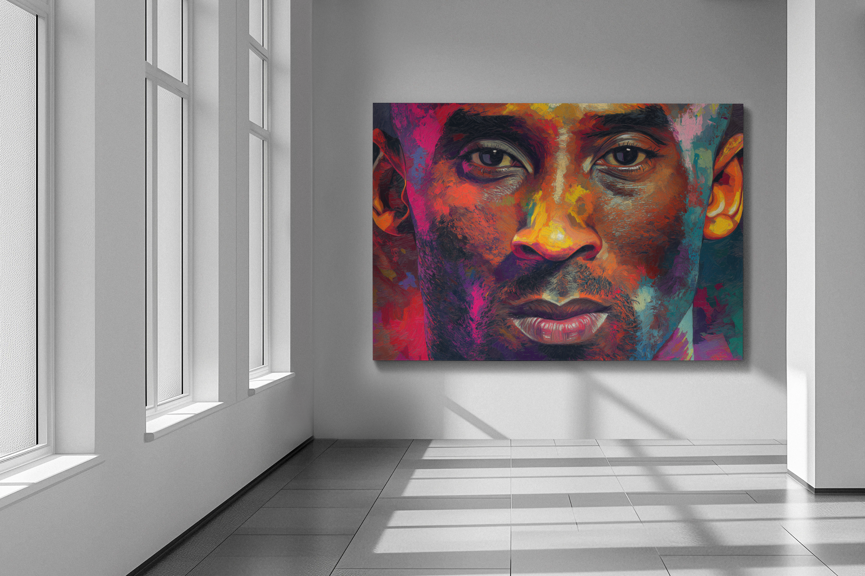KOBE BRYANT — CANVAS ART, The focus. The fire. The legacy., Stretched, 1.25"