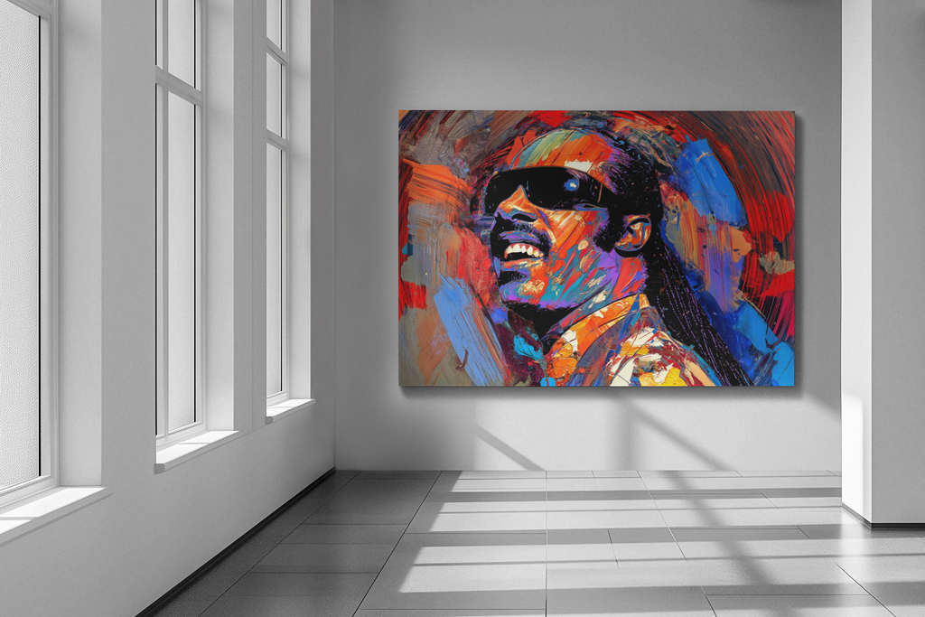 STEVIE WONDER — CANVAS ART, The soul. The sound. The legacy., Stretched, 1.25"