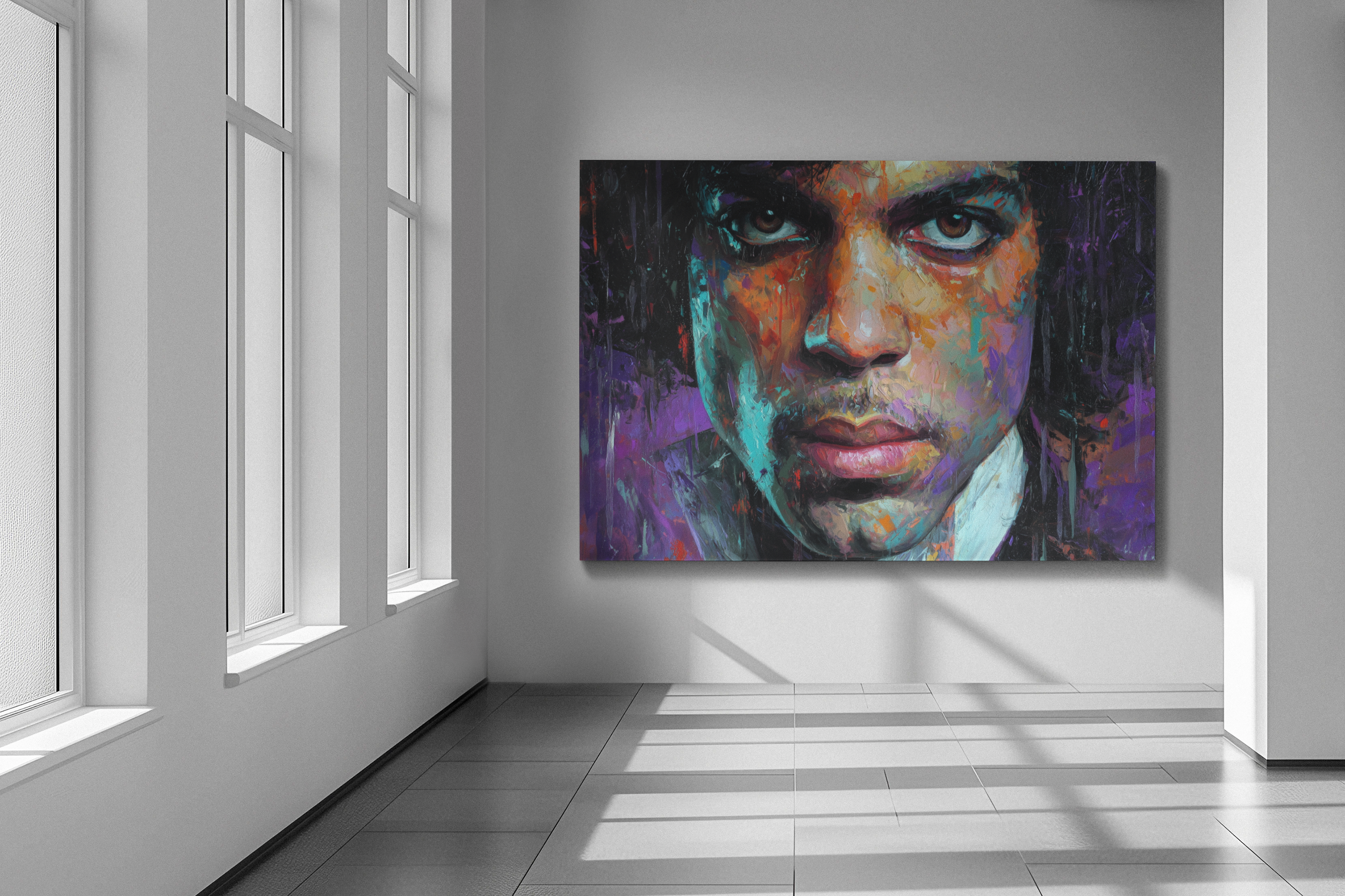 PRINCE — CANVAS ART, The mystique. The music. The legacy., Stretched, 1.25"
