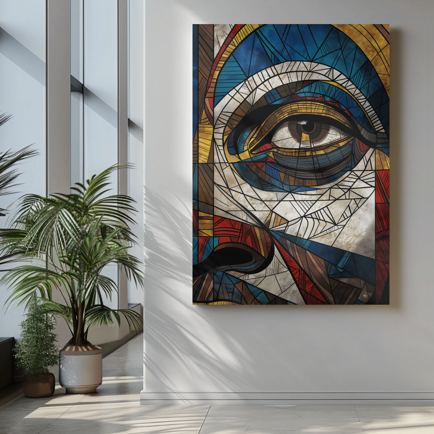 Eye of the Ancestor, Black Art, Wall Art, Modern Art, Poster, Canvas Painting Matte Canvas, Stretched, 1.25"