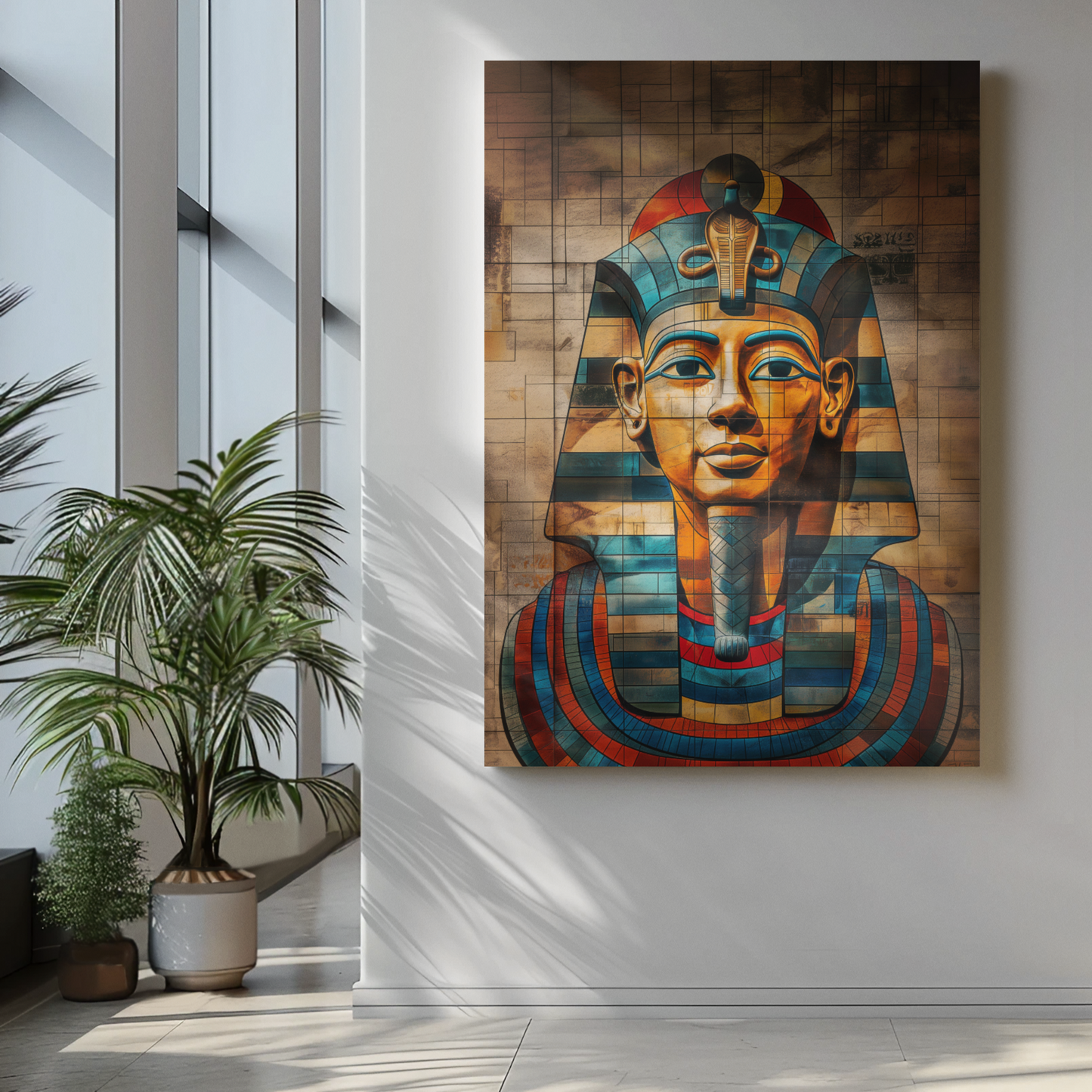 Pharaoh, Matte Canvas, Wall Art, Abstract Art, Stretched, 1.25"